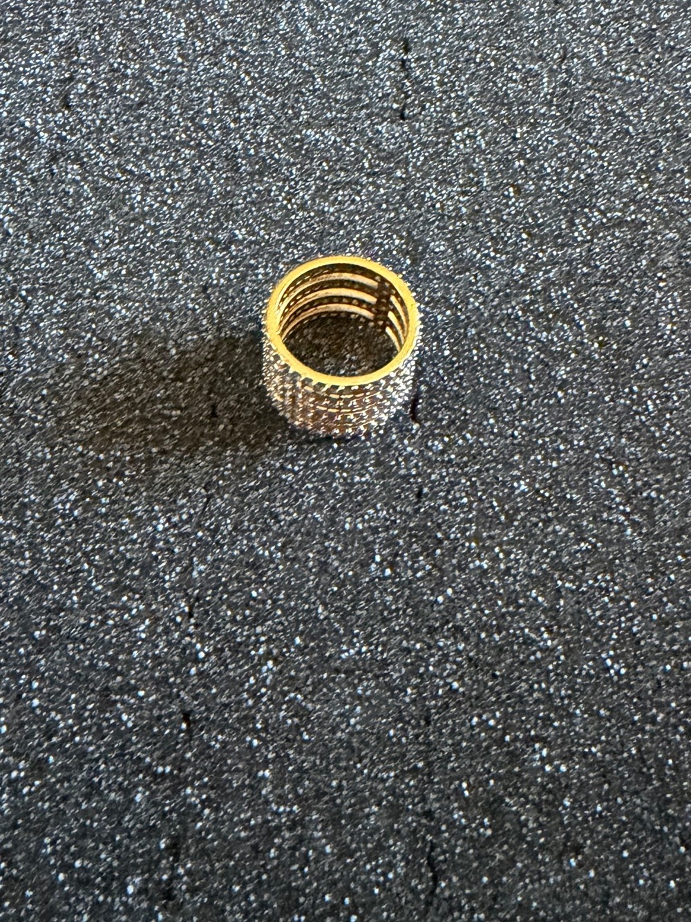 Multi-row Pavé Statement Band Ring - Picture 9 of 9